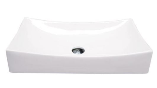 Lavabo Allos Rectangular 650X385X14 Negro-Castel