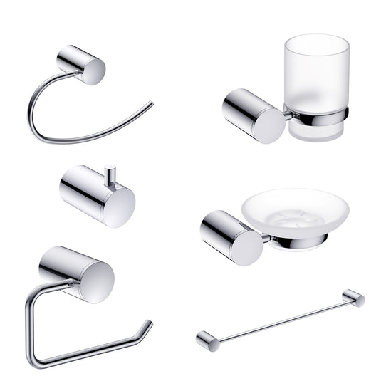 Juego FAK3009 de Accesorios FORTB4 6 piezas Cromo - Fortum