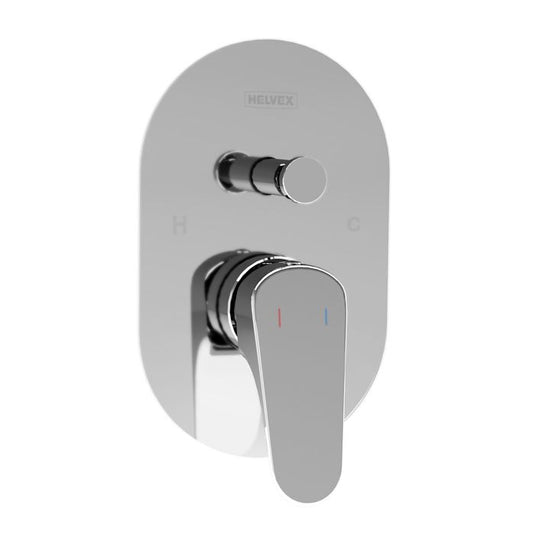 Mezcladora PT201 Potenza para Regadera con Desviador Cromo - Helvex