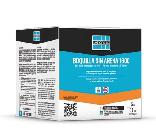 Boquilla 622 sin Arna Nnegro Solido 5kg - Laticrete