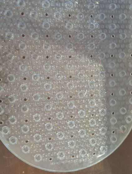 Tapete de BaÃƒÂ±o Transparente de Bolitas 40x70