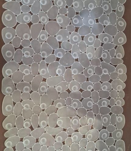 Tapete de Baño Transparente de Piedritas 40x70