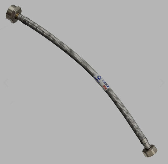 Manguera 701035163 Flexible para WC de 35 cm con Conexion FIP de 1/2 y 7/8 Acero inoxidable - Otto