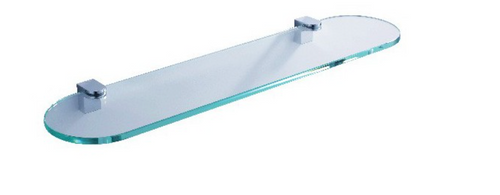 Repisa 70.23044 Sidney estante de Cristal Cromo-Castel
